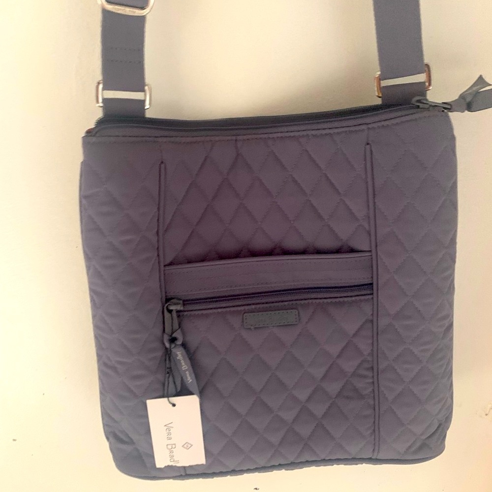 BRAND NEW Vera Bradley carbon gray crossbody purse, NWT